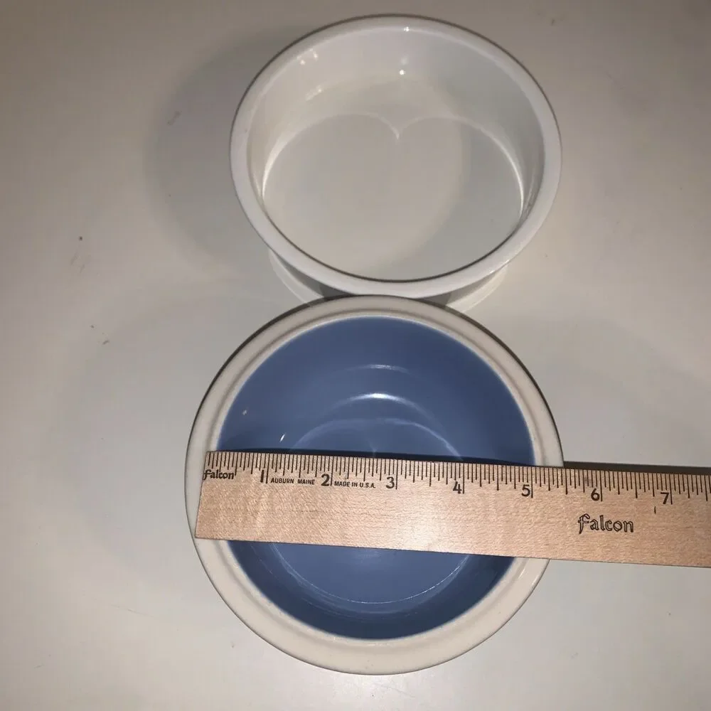 Ceramic Top Paw Dog Chow Bowl, & Water Dish  D/W & Micro Safe - EUC